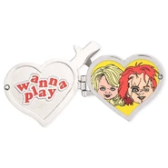 Chucky Loungefly Heart Locket Pin Image from Universal Horror Unleashed