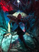 A Demodog in the Stranger Things room of Halloween Horror Nights 29 Tribute Store Image from HorrorUnearthed