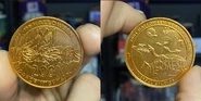 Halloween Horror Nights Festival Of The Dead Eddie 2001 Gold Doubloon [From HorrorUnearthed]