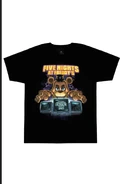 Halloween Horror Nights 2025 Five Nights at Freddy's Adult T-Shirt Image from Universal Orlando Resort