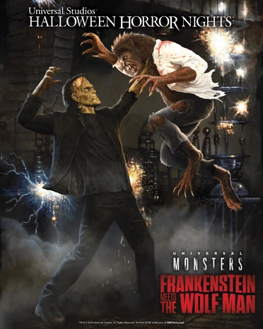 Universal Monsters Frankenstein Meets The Wolf Man Halloween Horror Nights Wiki Fandom Universal Monsters Frankenstein Meets The Wolf Man Halloween Horror Nights Wiki Fandom