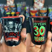 Retro “Fright Nights 1990” Monsters Shotglass [Rare] [Misprint] [From HorrorUnearthed]