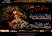 Images from the Halloween Horror Nights: Carnival of Carnage website until otherwise noted.