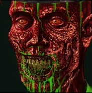 A concept art of the super soldier zombies in the haunted house drawn by Lucas Culshaw