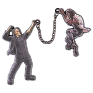 Universal Horror Unleashed Universal Monsters Frankenstein Monster and Wolfman Pin Image from Universal Horror Unleashed