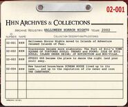 HHN 2002 Annal Registry
