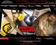 The website page for Psychopath: The Return of Norman Bates.