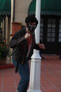 Greaser Vamp outside of Cafe La Bamba (HHN 30) - Image from @bumblebeeuoap on Twitter.