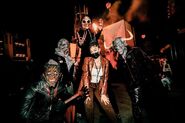Jordyn Woods with the cast of Demon City Image from Universal Studios Hollywood
