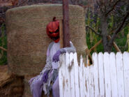 Scarecrow featured in Field of Screams scarezone during Halloween Horror Nights XIV Photo from HHNVault.