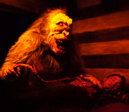 Yeti featured in the Yeti Terror of the Yukon haunted house during Halloween Horror Nights 29 Image from The DIS on Youtube.