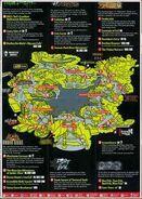 A picture of the Halloween Horror Nights: Islands of Fear map.