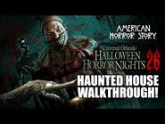 American Horror Story Haunted House Walkthrough Halloween Horror Nights 2016 Universal Orlando HHN26