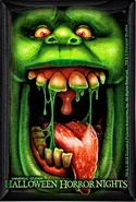 One of the Slimer Artwork from the HHN 29 Merch