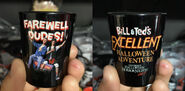 HHN 27’s Bill & Ted’s Excellent Halloween Adventure “Farewell Dudes!” Farewell Tour Shotglass Image from HorrorUnearthed