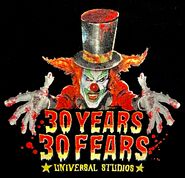 Jack's appearance on the HHN 30 "30 Years 30 Fears" General Purpose T-Shrt Design