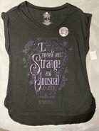 Beetlejuice Lydia Deetz I Myself Am Strange & Unusual Black Light Women’s T-Shirt Image From HorrorUnearthed