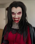 Dracula's Daughter make up look for the Universal Monsters: Eternal Bloodlines haunted house for Halloween Horror Nights 2024 (Hollywood) Image from Karissapfx on Instagram