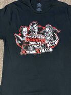 HHN 30 “30 Years 30 Fears” UOAP shirt featuring Jack The Clown, Eddie, The Storyteller & The Director [From HorrorUnearthed]