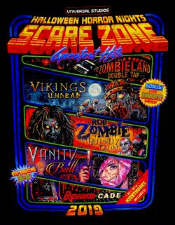 Universal Studios Halloween Horror Nights 2019 HHN29 Scare Zone Poster