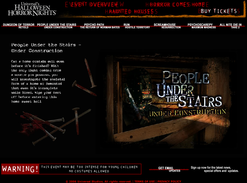 People Under the Stairs: Under Construction | Halloween