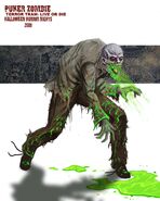 Puker Zombie concept art. Image from John Murdy on Twitter.