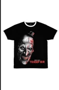 Halloween Horror Nights 2025 Terrifier Adult T-Shirt Image from Universal Orlando Resort