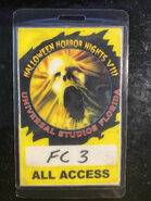 HHN VIII All Access Pass [From HorrorUnearthed]