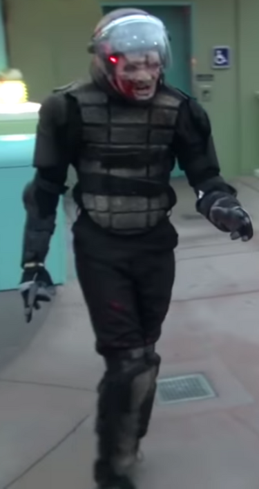Riot gear zombie store