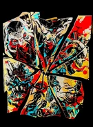 Harmony featured in the Shattered Screams originals house t-shirt design