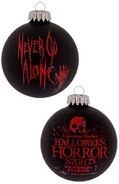 68FC2F56-04DA-4E2C-9C81-39F3A57D6991.jpeg (284 KB) Halloween Horror Nights 2022 Never Go Alone Ornament Image from Universal Orlando Resort
