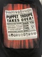 Puppet Theatre: Captive Audience Cast & Crew T-Shirt [Back] Image from wstone39 on Twitter