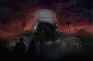 Matte Painting created for the Halloween Horror Nights Commercial by Sr Concept Artist Didier Konings.