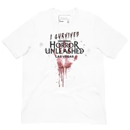 Universal Horror Unleashed I Survived Personalized T-Shirt [Front] Image from Universal Horror Unleashed