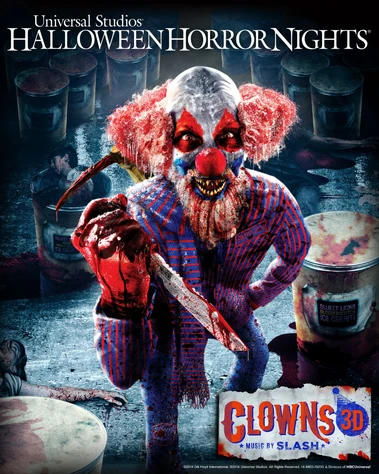 Clowns 3D: Music by Slash | Halloween Horror Nights Wiki | Fandom