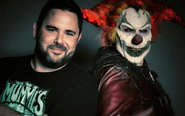 Mike Aiello & Jack during HHN 25 Photo Shoot