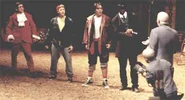 Bill & Ted's appearance alongside Austin Powers, Will Smith, Dr. Evil and Mini-Me in the Bill & Ted Excellent Halloween Adventure 1999 show Image from bill&tedorg.com