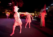 Pyramid Head in the Silent Hill scarezone in Hollywood. Image from John Murdy on Twitter.