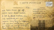 A postcard that relates to the Dead Exposure: Patient Zero backstory that appeared on the Halloween Horror Nights Orlando Twitter on 7/2/18.