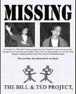 Blair Witch Project parody posters of Bill & Ted for Bill & Ted's Excellent Halloween Adventure VIII during Halloween Horror Nights IX: Last Gasp Image from billandted.org