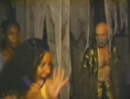 1999 Imhotep in The Mummy (1999) haunted house in Orlando. Image from this video.