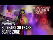 30 Years 30 Fears Scare Zone - Halloween Horror Nights 30 - Universal Studios Florida