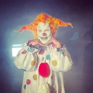 Jack The Clown behind the scene during the making of the introduction videos for the game Image from nlinguini on Twitter