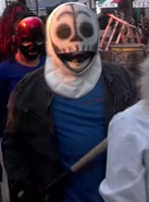 Hooded Skeleton Purger in The Purge: Anarchy scarezone