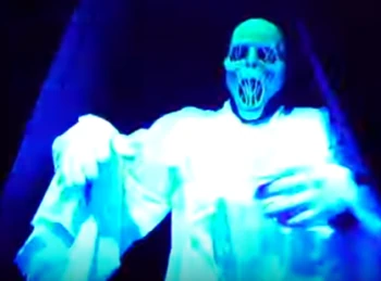 Ghost Scareactor in the  haunted maze