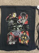 Halloween Horror Nights 2021 IPs Drawstring Backpack Image from HorrorUnearthed