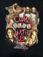 HHN 27 Come Play With Us IP Icons T-Shirt [From HorrorUnearthed]