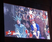 Footage from the 4th of July queue video featured in the 30 Years, 30 Fears Montage during Halloween Horror Nights 30 Image from HorrorUnearthed