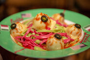 Evil eye-ball Pasta. Image From rwsentosablog.com