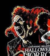 Jack The Clown's appearance on the Halloween Horror Nights GP T-Shirt